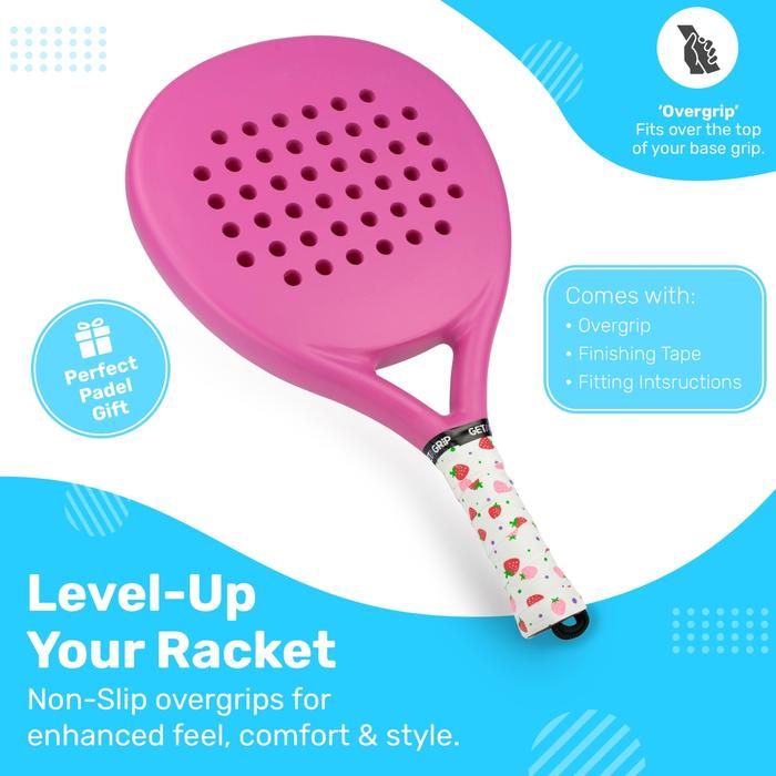 GET A GRIP STRAWBERRY AND CREAM OVERGRIPS