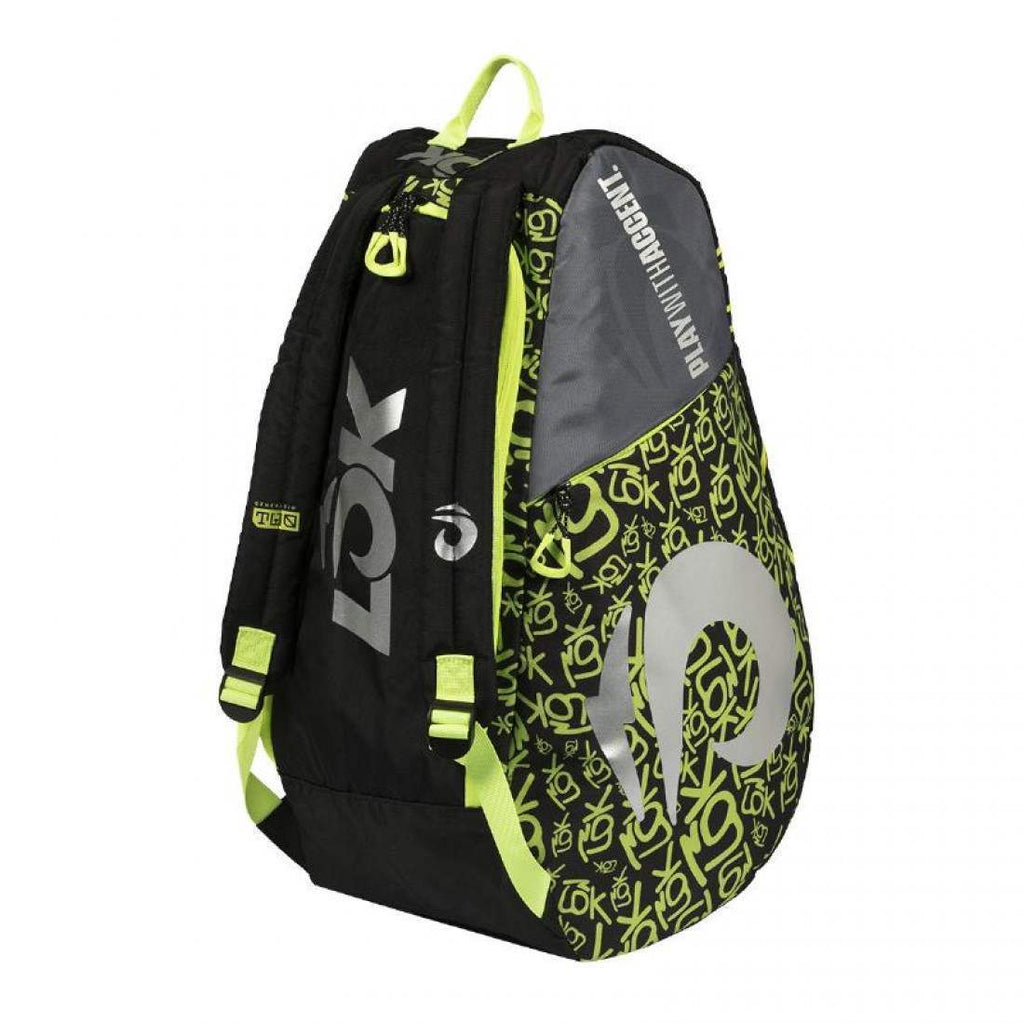 LOK ONE 2 BLACK GREEN PADEL BAG