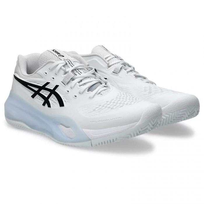 ASICS GEL RESOLUTION X CLAY WHITE BLACK SHOES