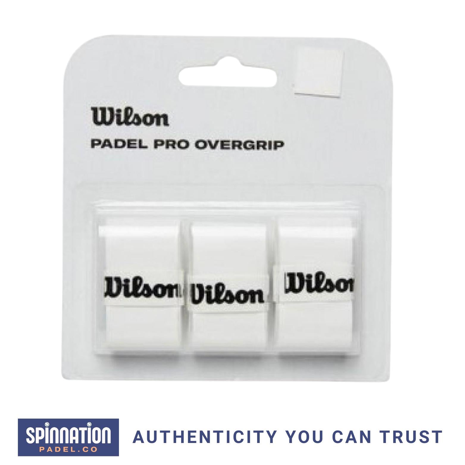 BLISTER WILSON PADEL PRO 3 PACK OVERGRIPS WHITE