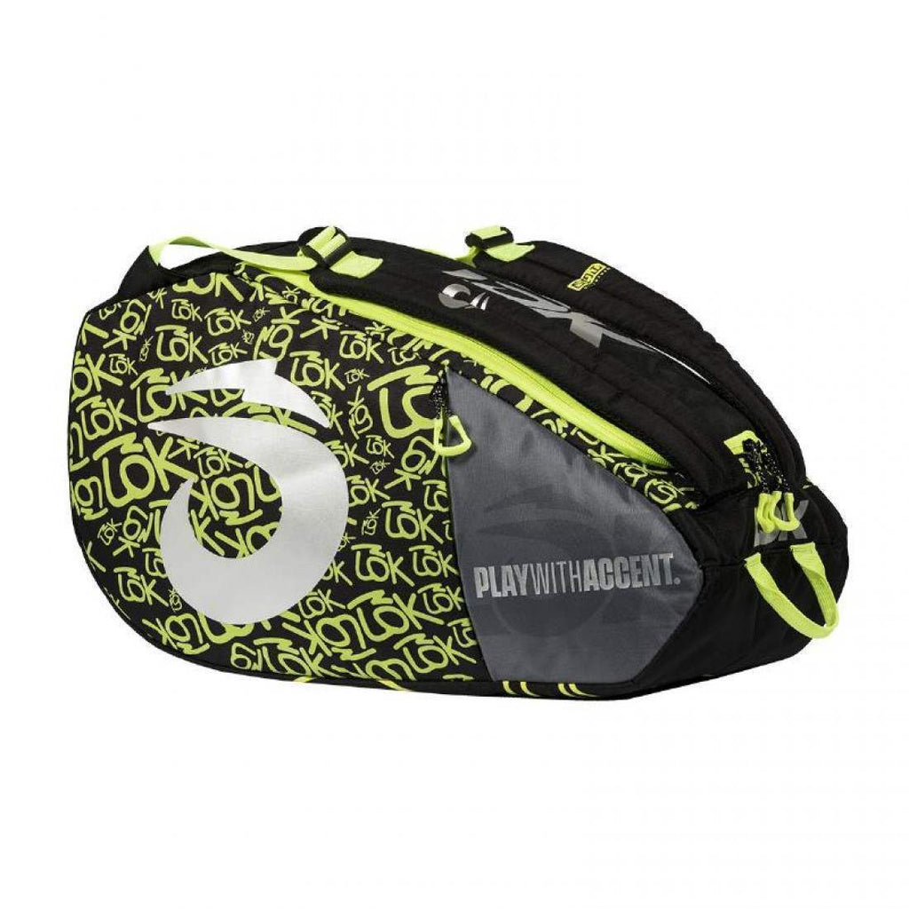 LOK ONE 2 BLACK GREEN PADEL BAG