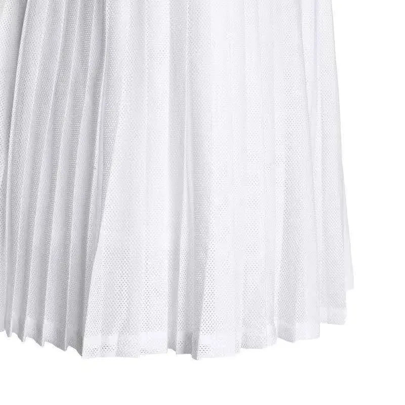 WILSON TEAM PLEATED SKIRT WHITE