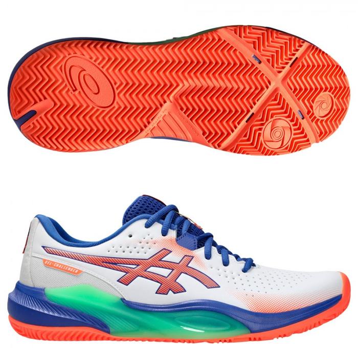 ASICS GEL CHALLENGER 15 WHITE CORAL PADEL SHOES