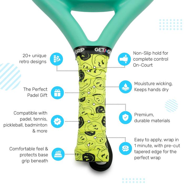 GET A GRIP SMILEY OVERGRIPS