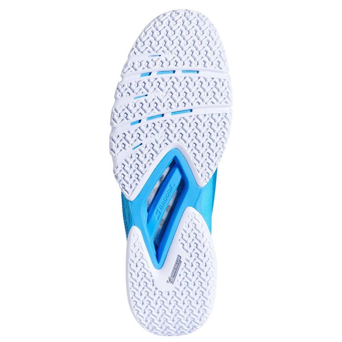 BABOLAT JET PREMURA 2 BLUE CYAN WHITE MEN SHOES BY. JUAN LEBRON