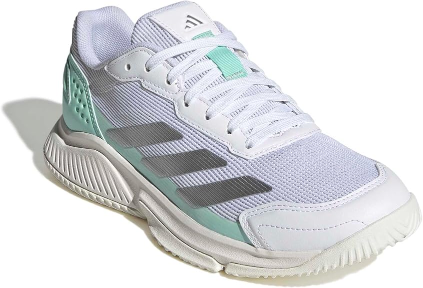 PADEL/TENNIS SHOES Adidas Courtquick White Silver Woman Shoes