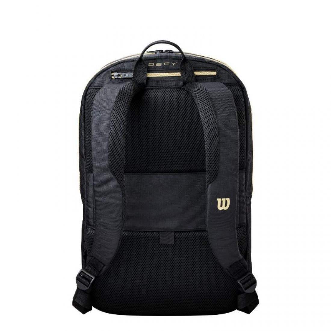 WILSON DEFY V1 BACKPACK BLACK GOLD PADEL BAG