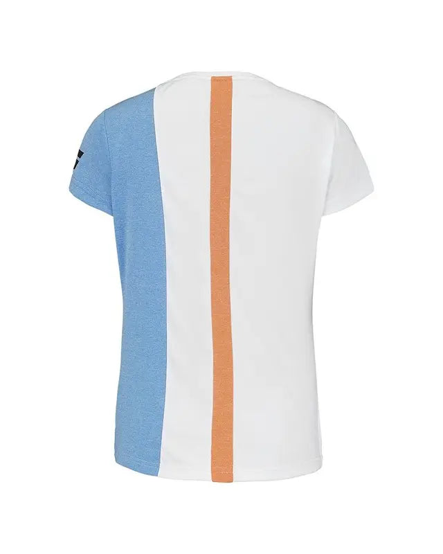 BABOLAT TOP PLAY SLEEVE WHITE BLUE WOMAN