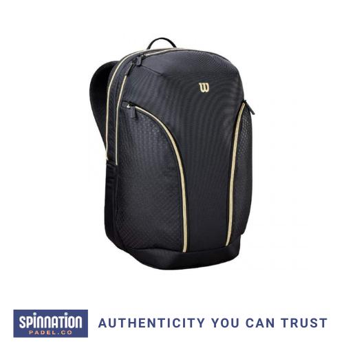 WILSON DEFY V1 BACKPACK BLACK GOLD PADEL BAG
