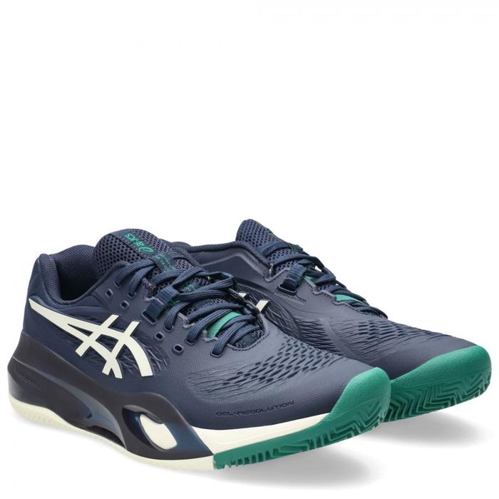ASICS GEL RESOLUTION X CLAY MIDNIGHT BLUE CREAM SHOES