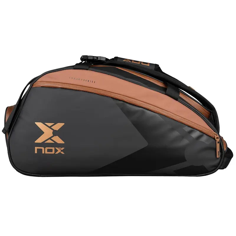 NOX AT10 LUXURY OPEN SERIES BLACK BROWN PADEL BAG