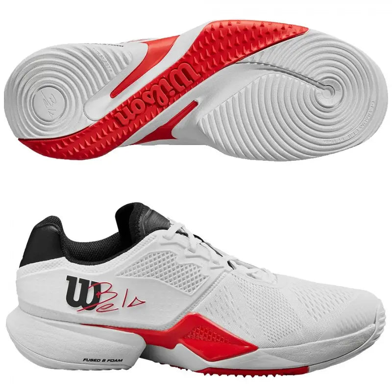 WILSON BELA TOUR WHITE RED BLACK PADEL SHOES