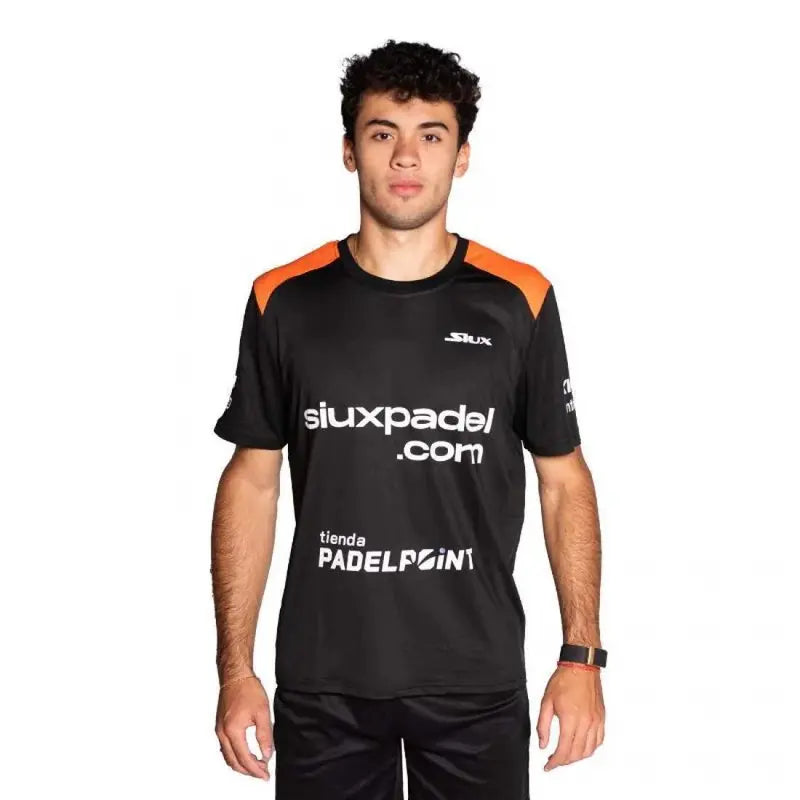 SIUX FENIX OFFICIAL BLACK ORANGE T-SHIRT BY. LEO AUGSBURGER