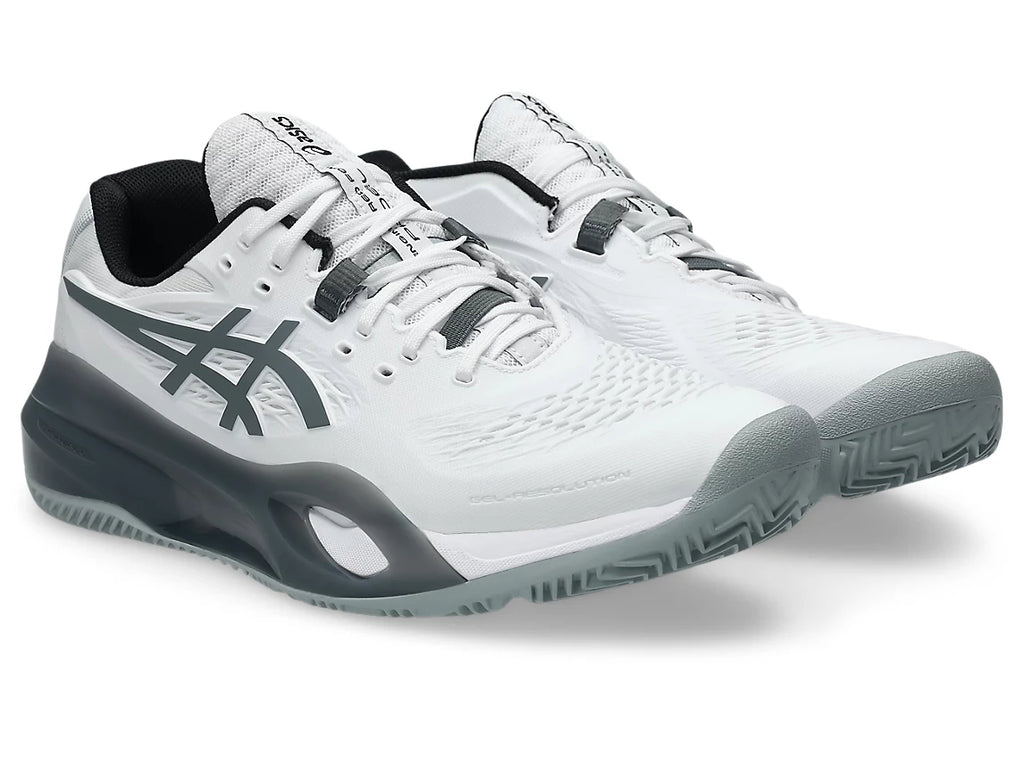 PADEL/TENNIS SHOES ASICS GEL RESOLUTION X WHITE STEEL GREY SHOES