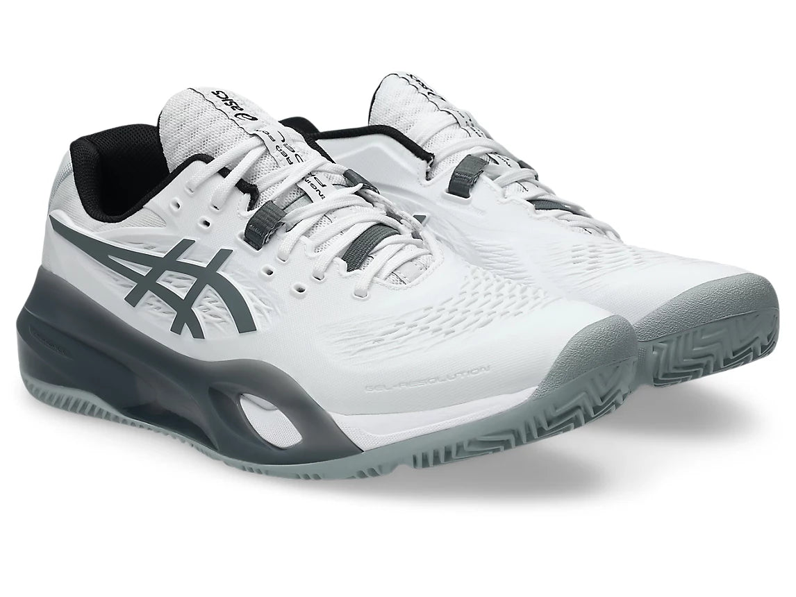 PADEL/TENNIS SHOES ASICS GEL RESOLUTION X WHITE STEEL GREY SHOES