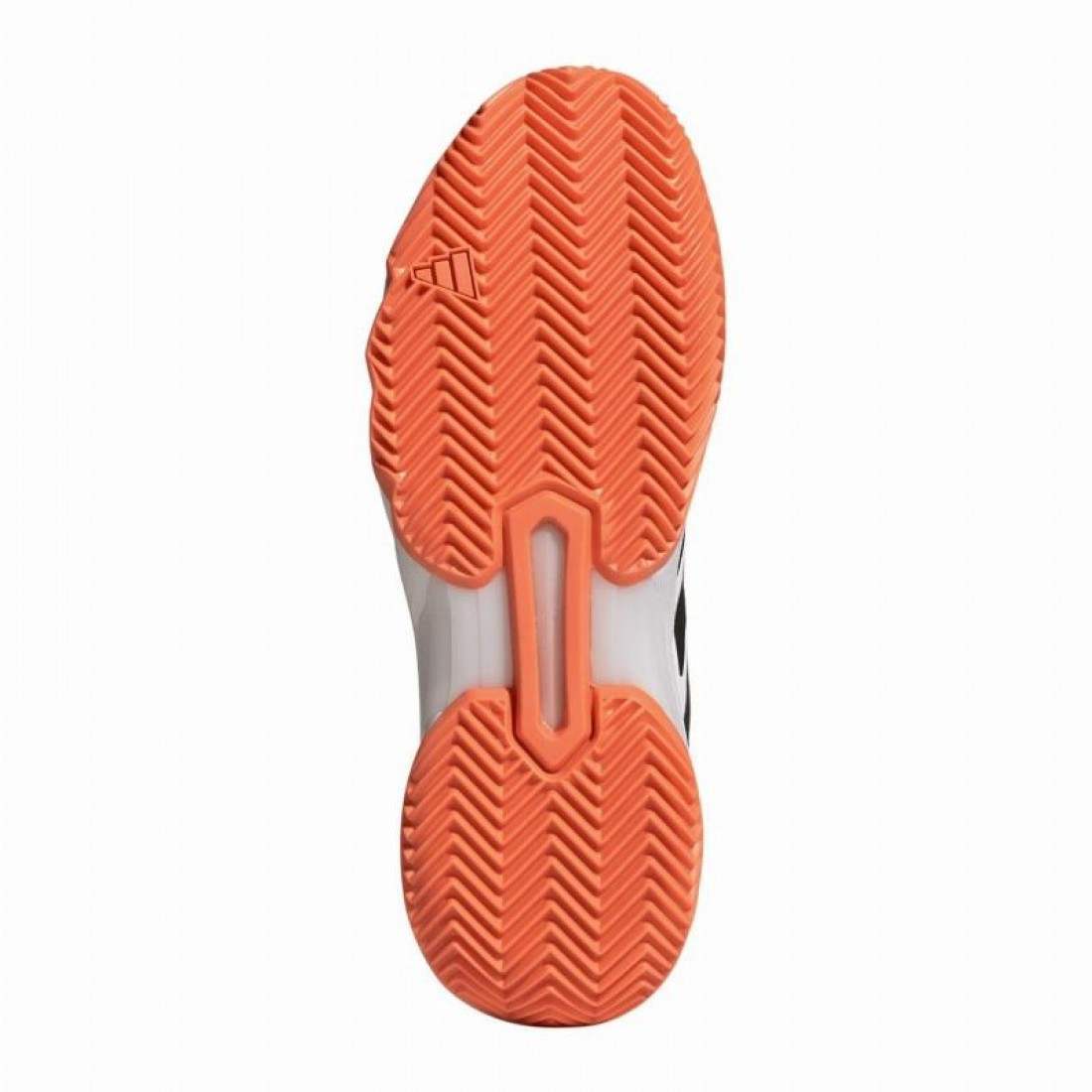 ADIDAS COURTJAM CONTROL 3 CLAY WHITE ORANGE BLACK