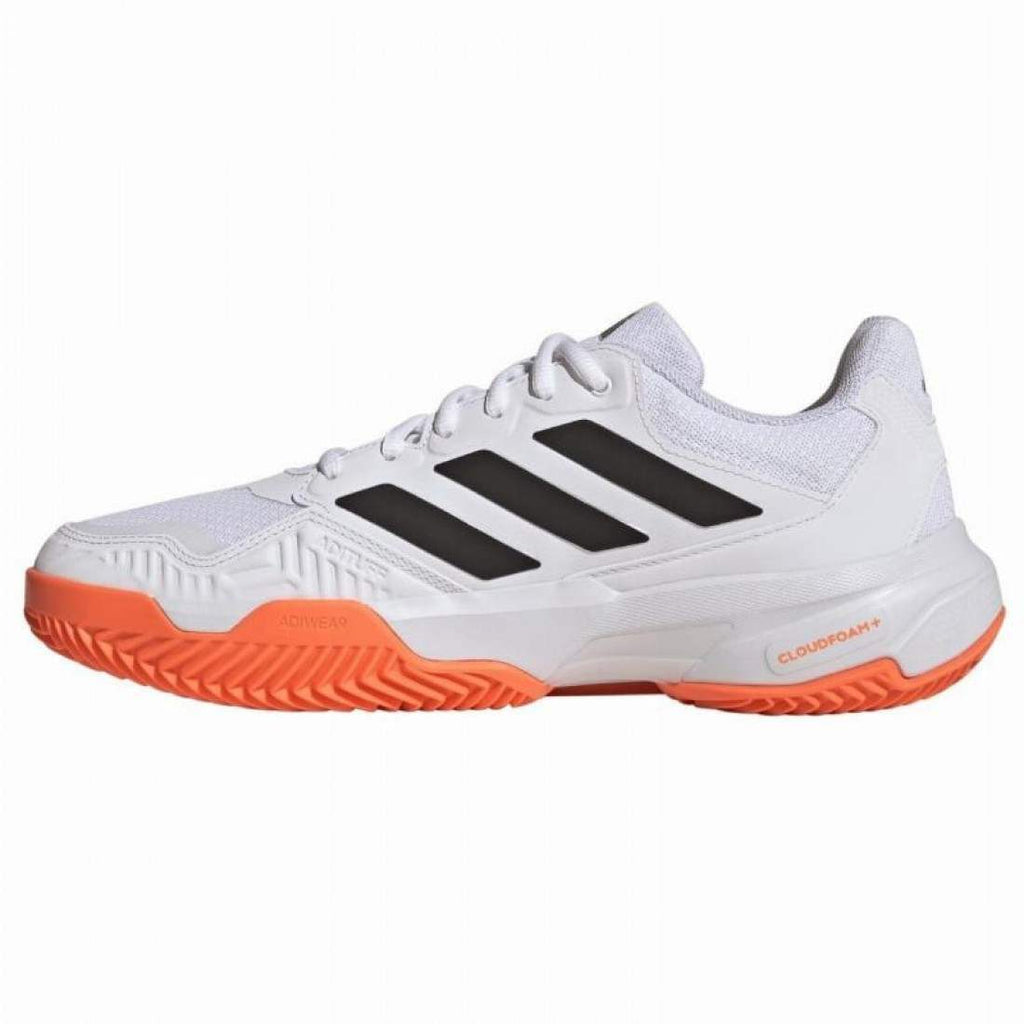 ADIDAS COURTJAM CONTROL 3 CLAY WHITE ORANGE BLACK