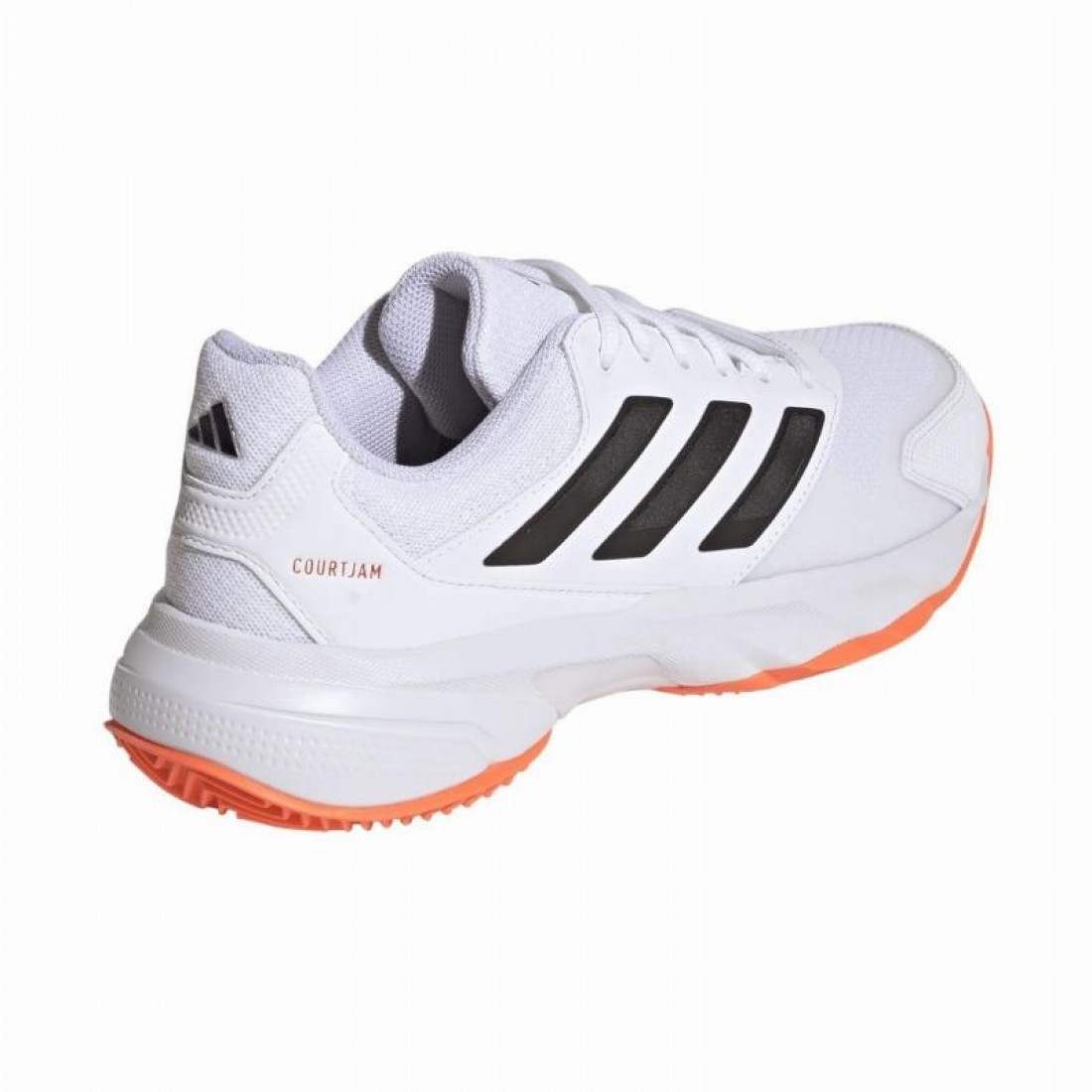 ADIDAS COURTJAM CONTROL 3 CLAY WHITE ORANGE BLACK