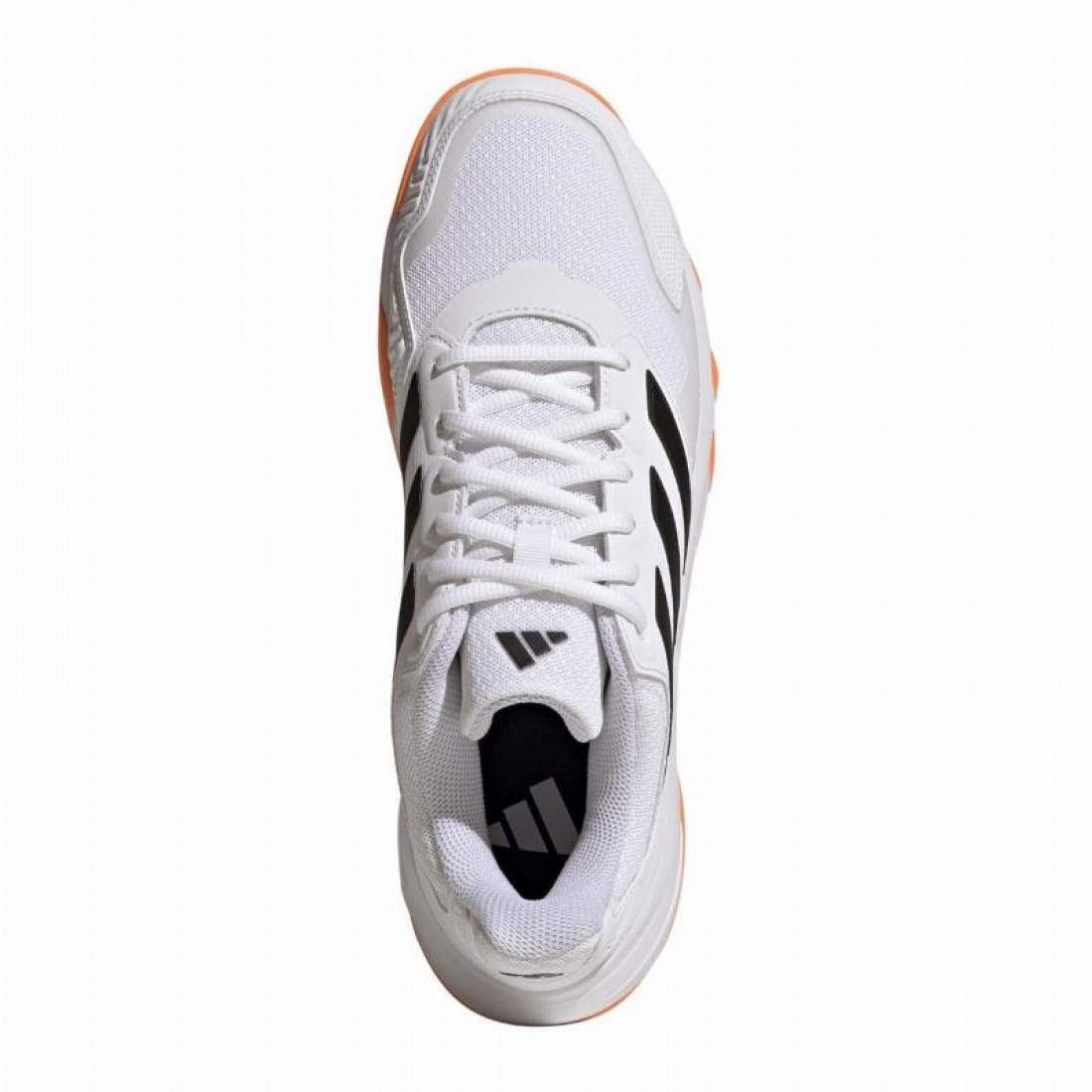 ADIDAS COURTJAM CONTROL 3 CLAY WHITE ORANGE BLACK
