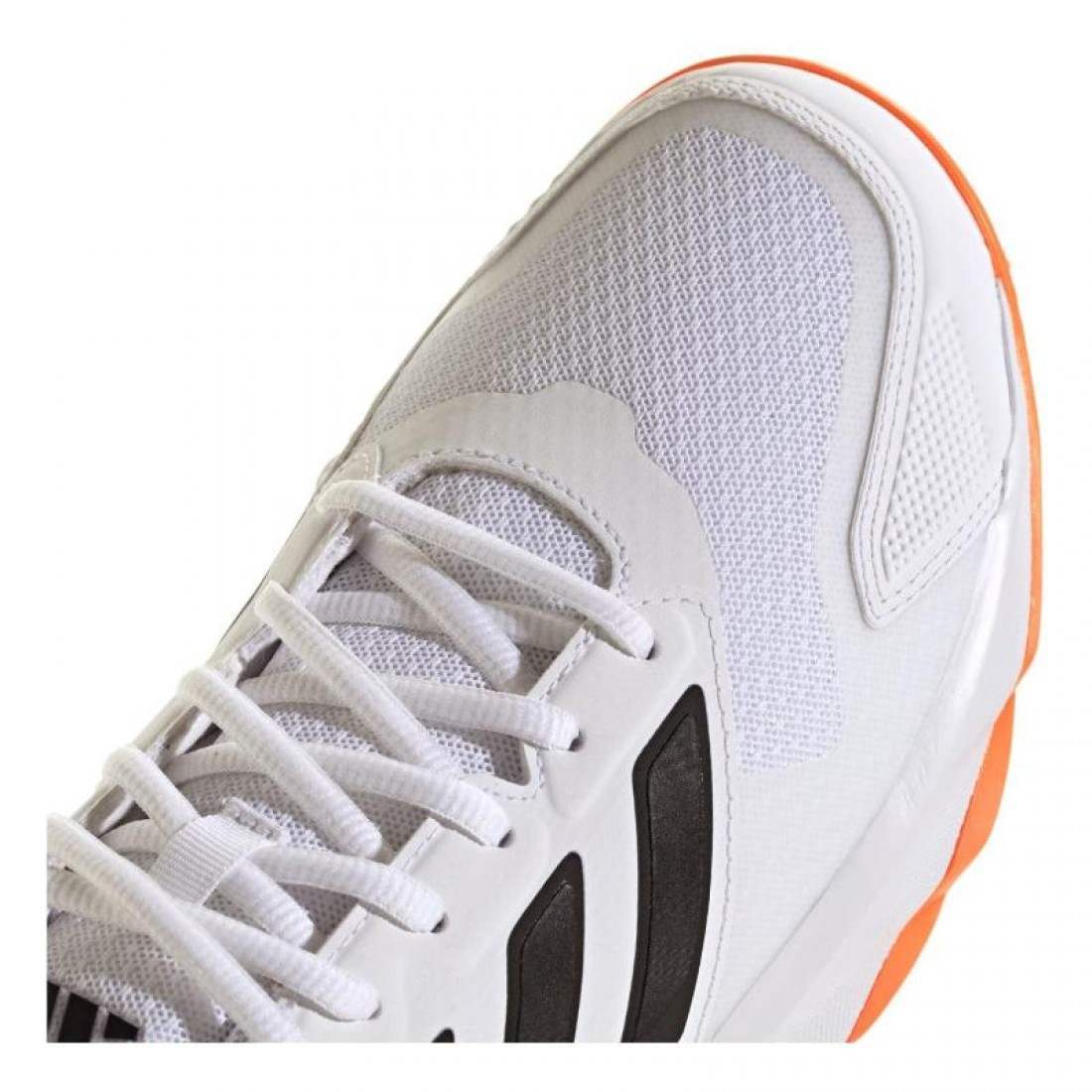 ADIDAS COURTJAM CONTROL 3 CLAY WHITE ORANGE BLACK