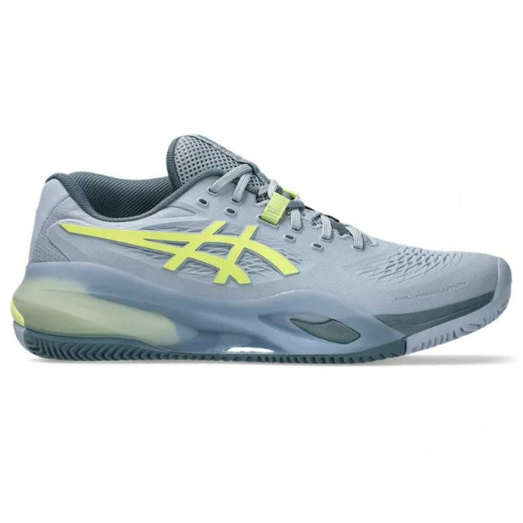ASICS GEL RESOLUTION X CLAY GREY GREEN PISTACHIO SHOES