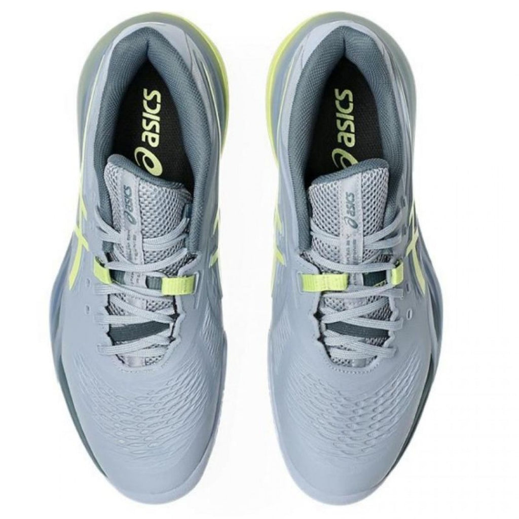 ASICS GEL RESOLUTION X CLAY GREY GREEN PISTACHIO SHOES