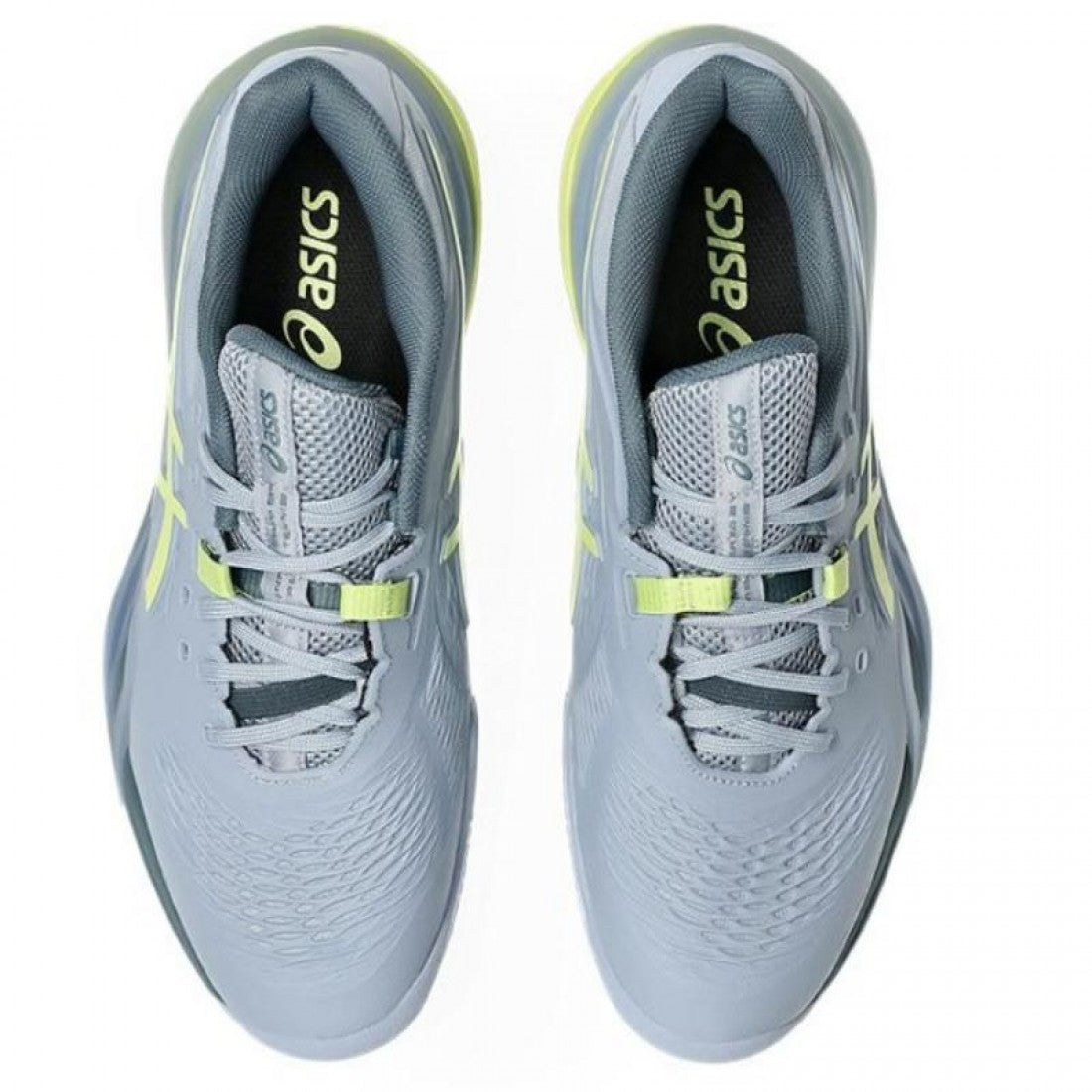 ASICS GEL RESOLUTION X CLAY GREY GREEN PISTACHIO SHOES