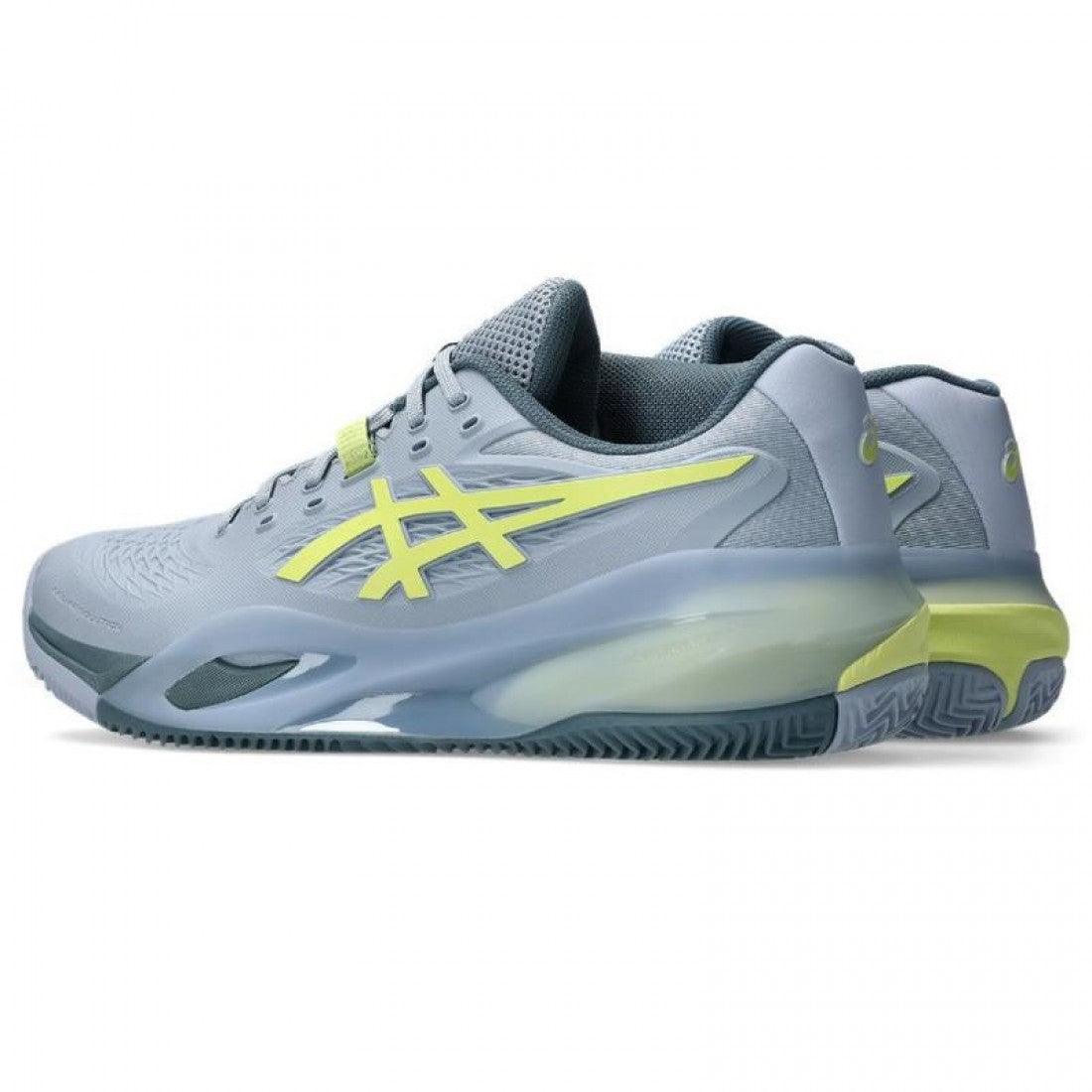 ASICS GEL RESOLUTION X CLAY GREY GREEN PISTACHIO SHOES
