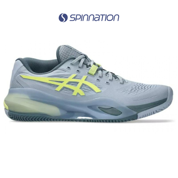 ASICS GEL RESOLUTION X CLAY GREY GREEN PISTACHIO SHOES