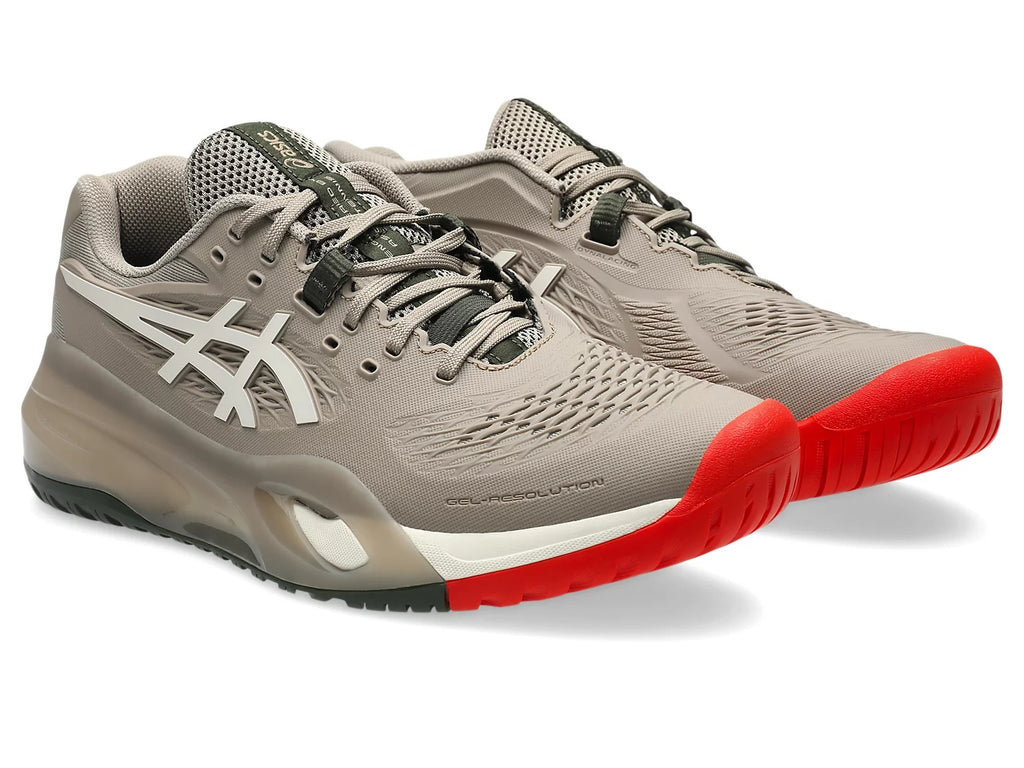 Asics Gel Resolution X Greige Soft Oat Shoes