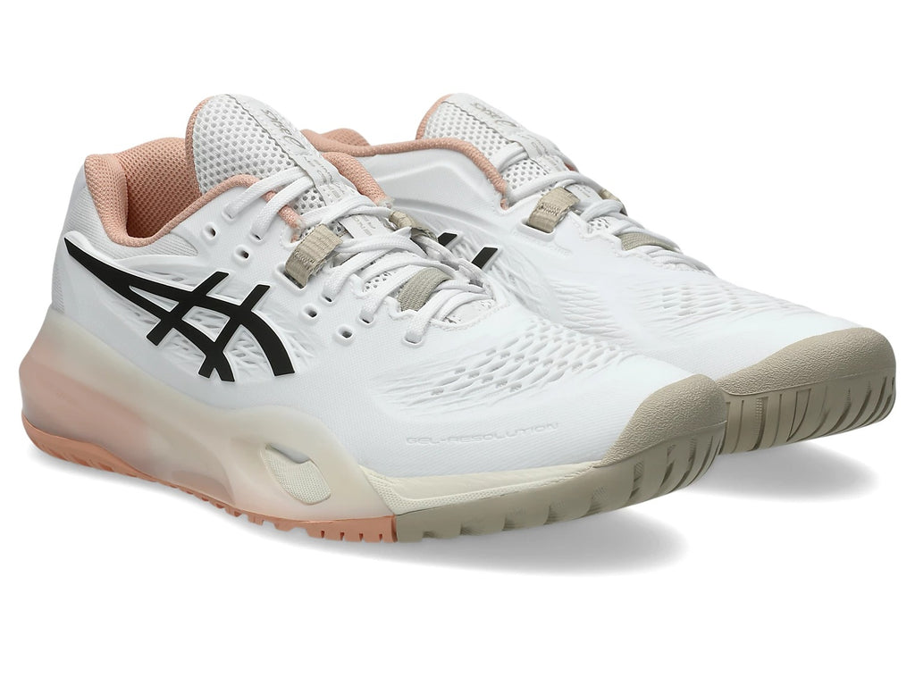 Asics Gel Resolution X White Black Coffe Shoes