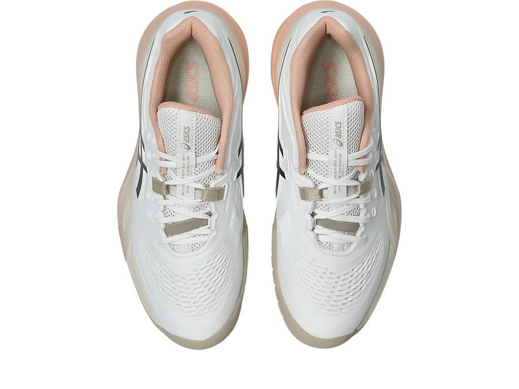 Asics Gel Resolution X White Black Coffe Shoes