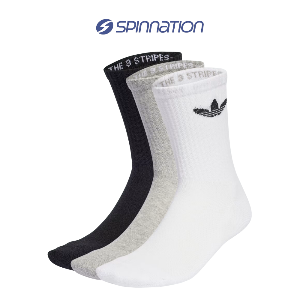 Adidas TR Crew 3 SP White Black Socks