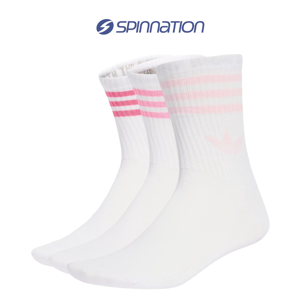 Adidas 3S Crew S 30 White Pink Socks
