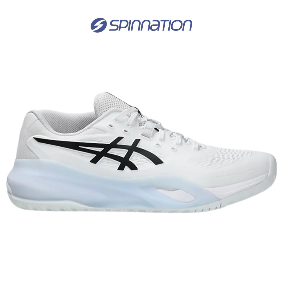 PADEL/TENNIS SHOES ASICS GEL RESOLUTION X WIDE WHITE BLACK SHOES
