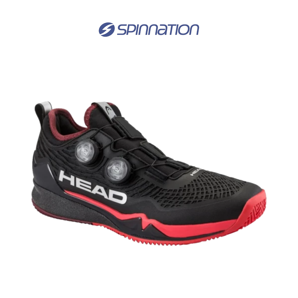 PADEL/TENNIS SHOES HEAD ENDURE PRO BOA CLAY BLACK RED SHOES