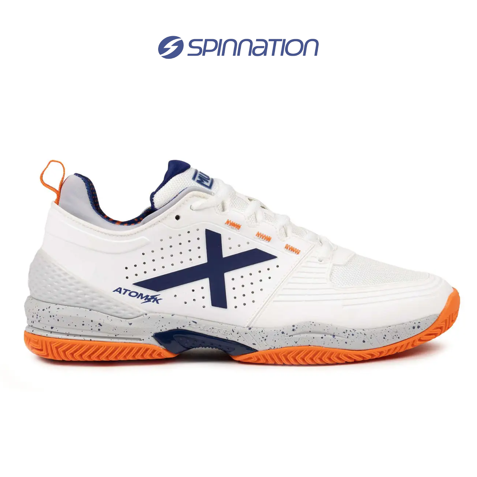 PADEL SHOES MUNICH ATOMIK 49 WHITE ORANGE SHOES