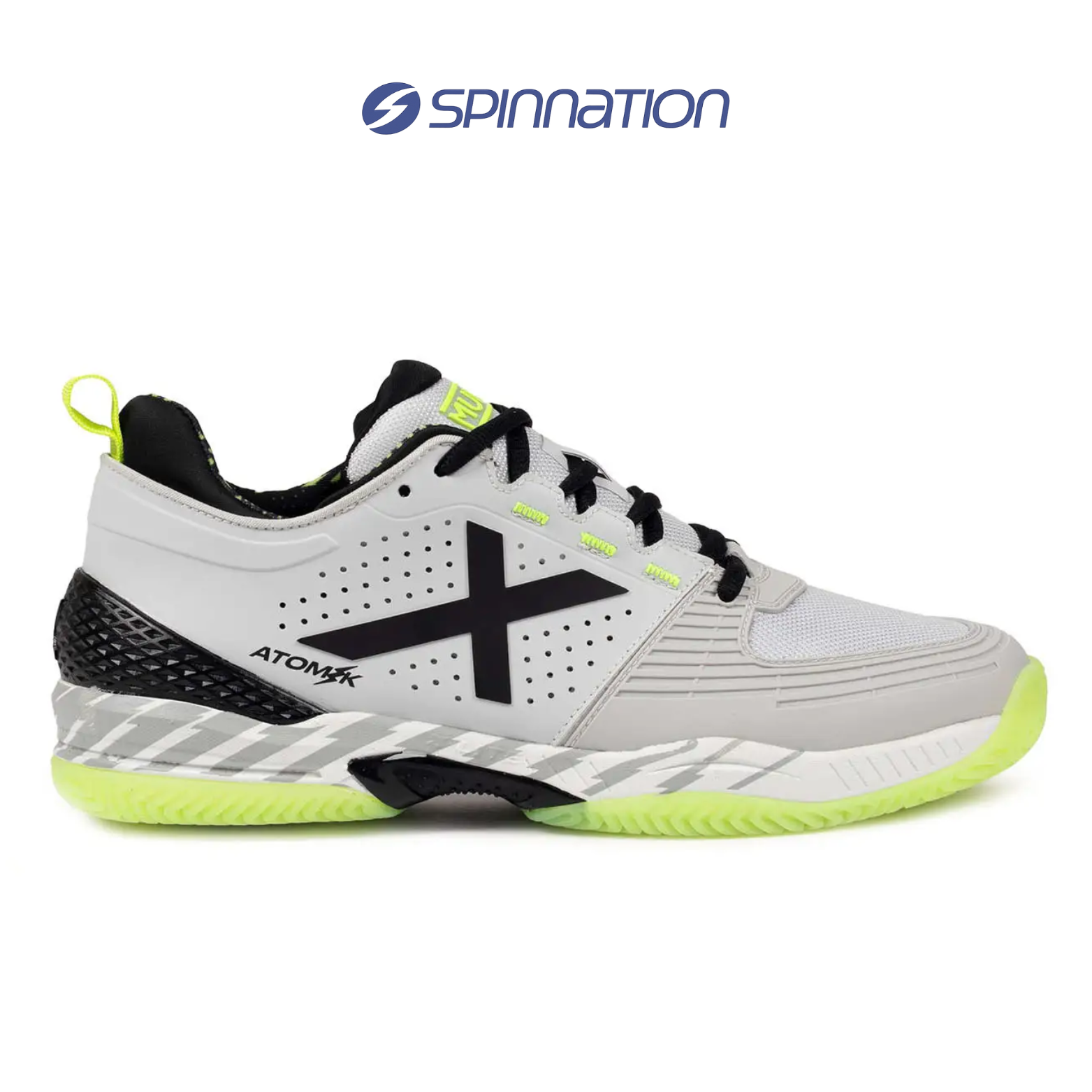 PADEL SHOES MUNICH ATOMIK 50 GREY FLUORESCENT YELLOW SHOES