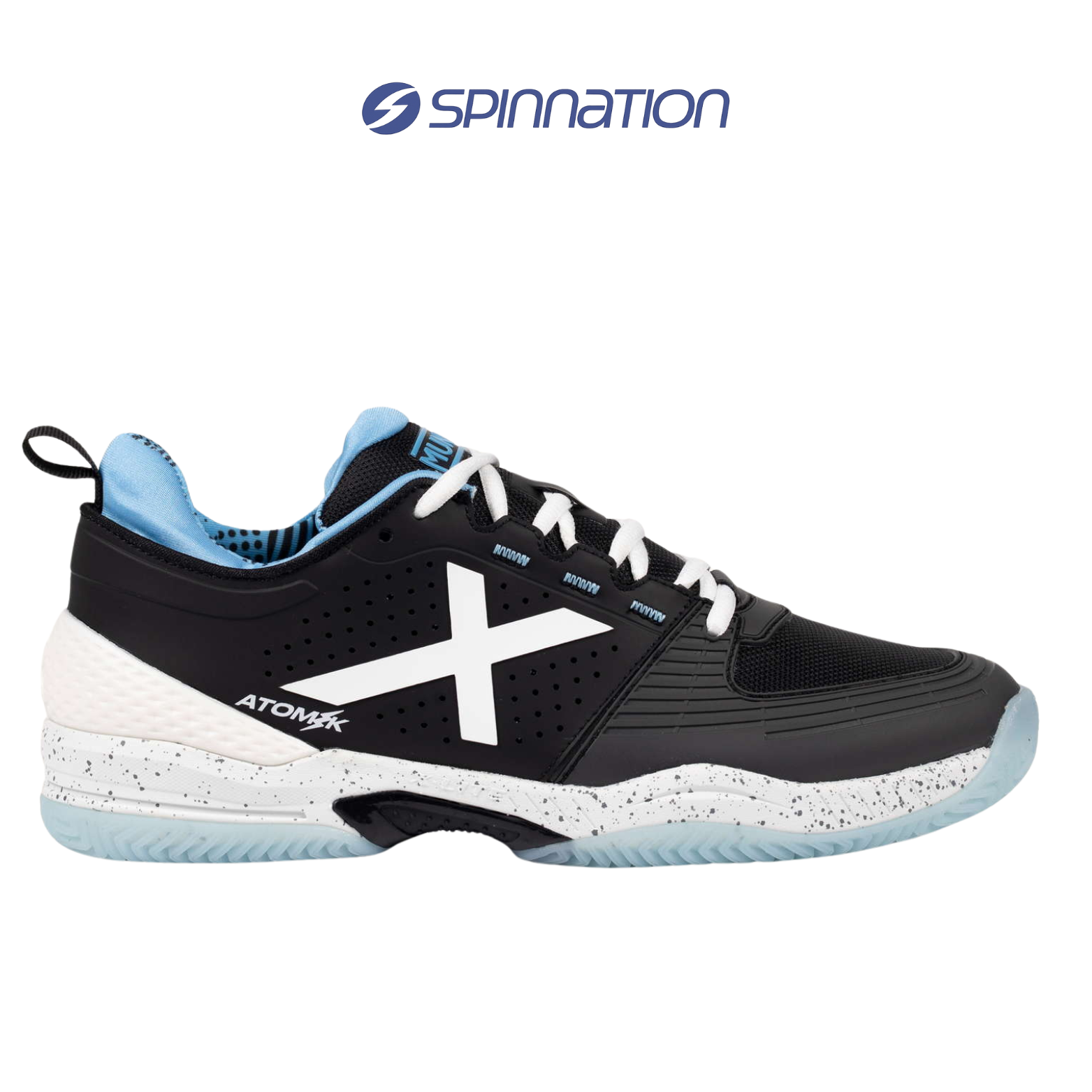 PADEL SHOES MUNICH ATOMIK 51 BLACK SKY BLUE SHOES