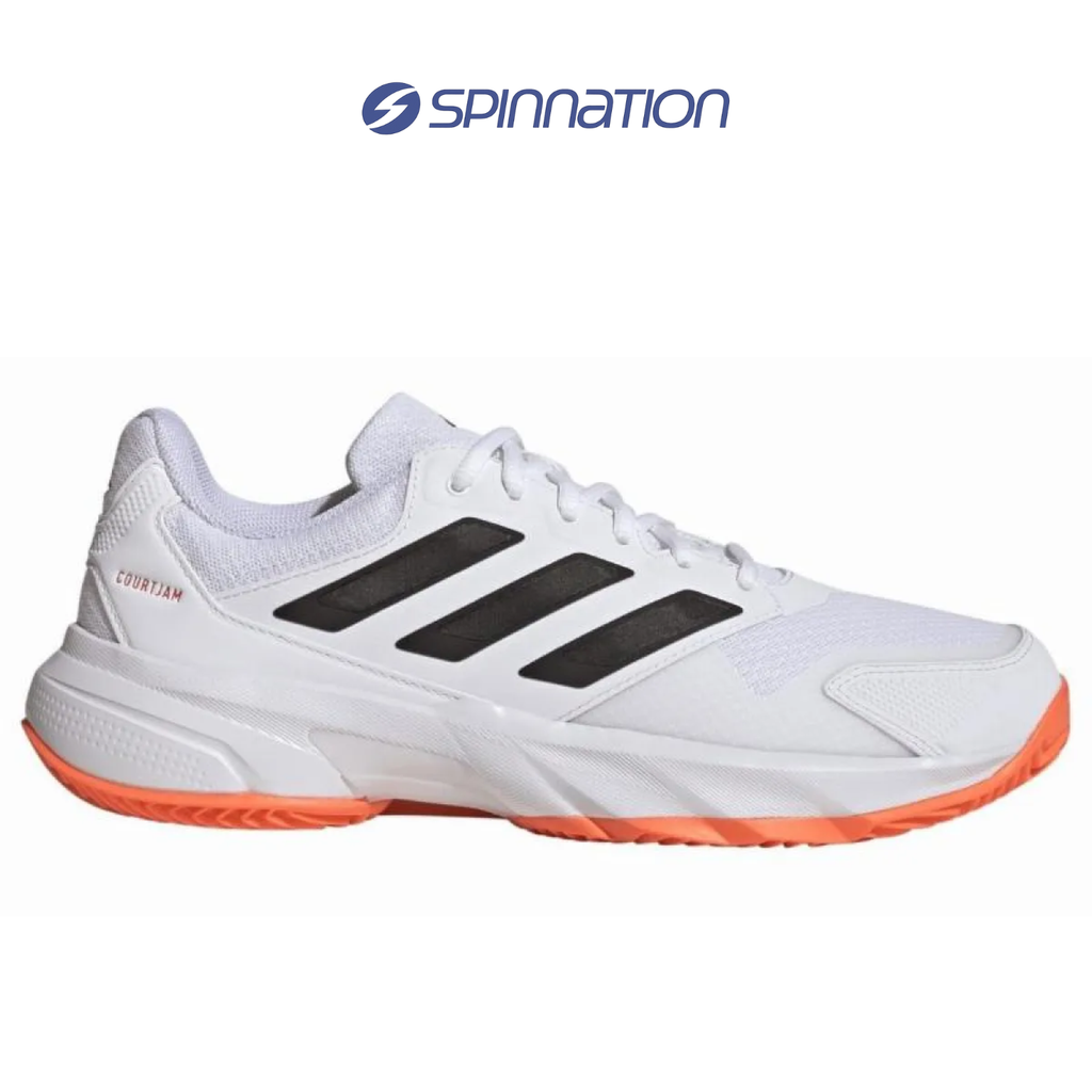 PADEL / TENNIS SHOES ADIDAS COURTJAM CONTROL 3 CLAY WHITE ORANGE BLACK