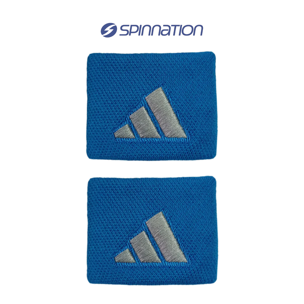 ADIDAS SMALL BLUE GREY WRISTBANDS