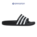 SANDAL UNISEX ADIDAS ADILETTE AQUA HITAM PUTIH