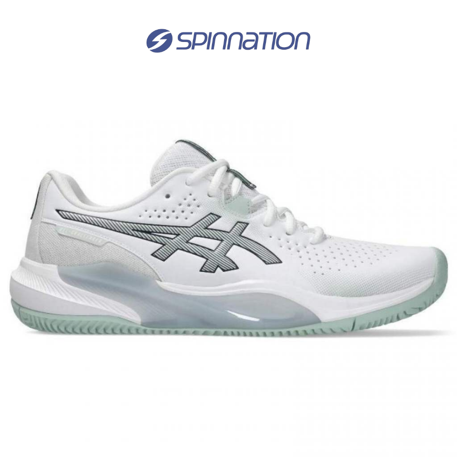 PADEL/TENNIS SHOES ASICS GEL CHALLENGER 15 CLAY WHITE GREEN WOMAN SHOES