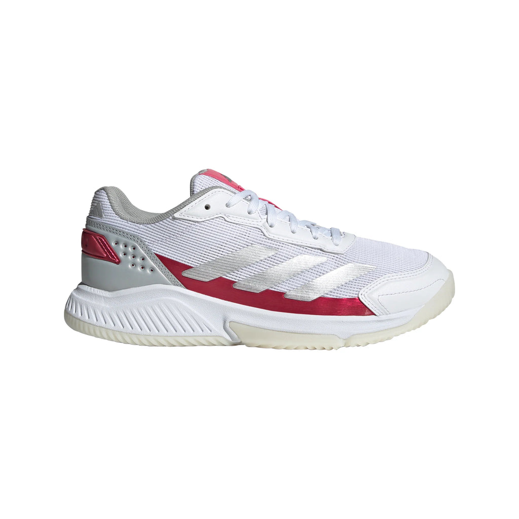 ADIDAS COURTQUICK WHITE/SILVER/PINK PADEL SHOES