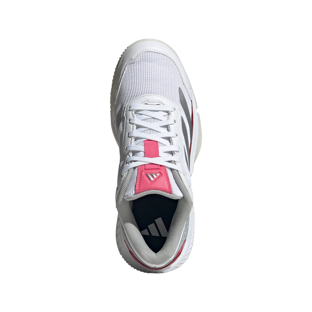 ADIDAS COURTQUICK WHITE/SILVER/PINK PADEL SHOES