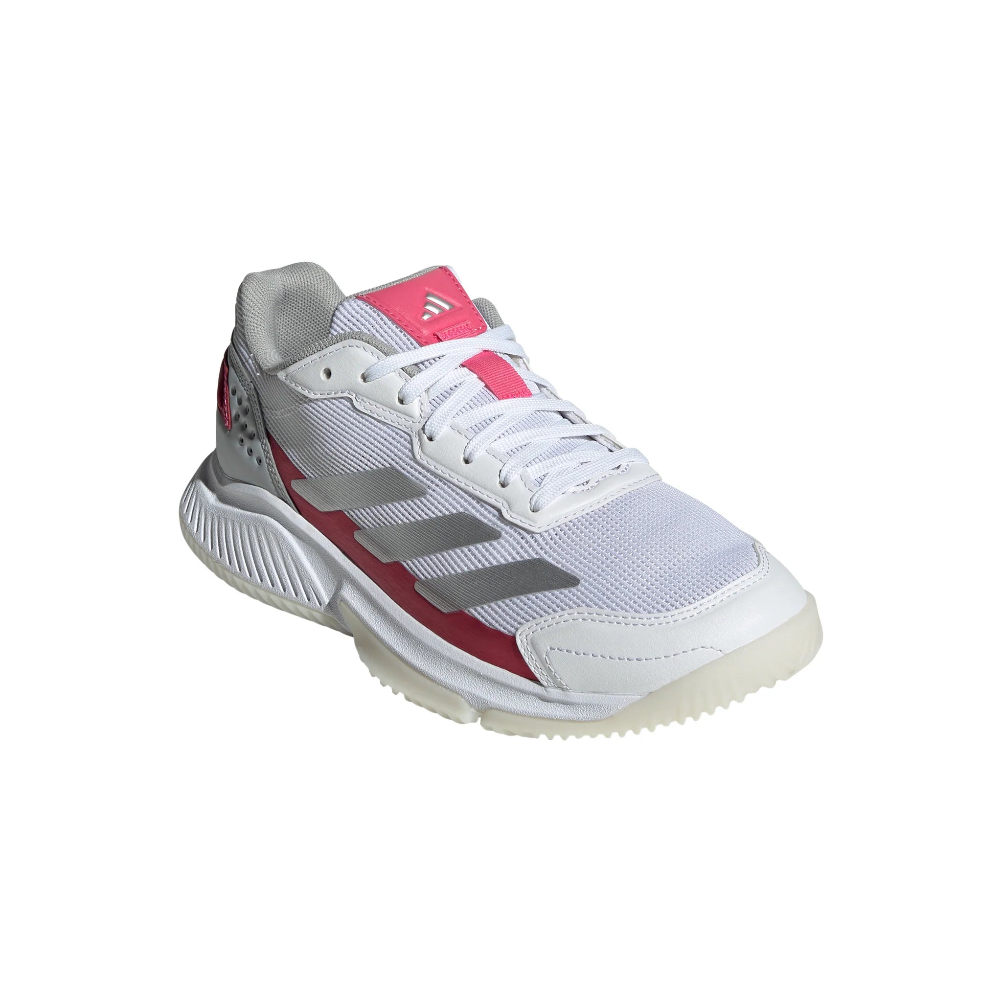 ADIDAS COURTQUICK WHITE/SILVER/PINK PADEL SHOES