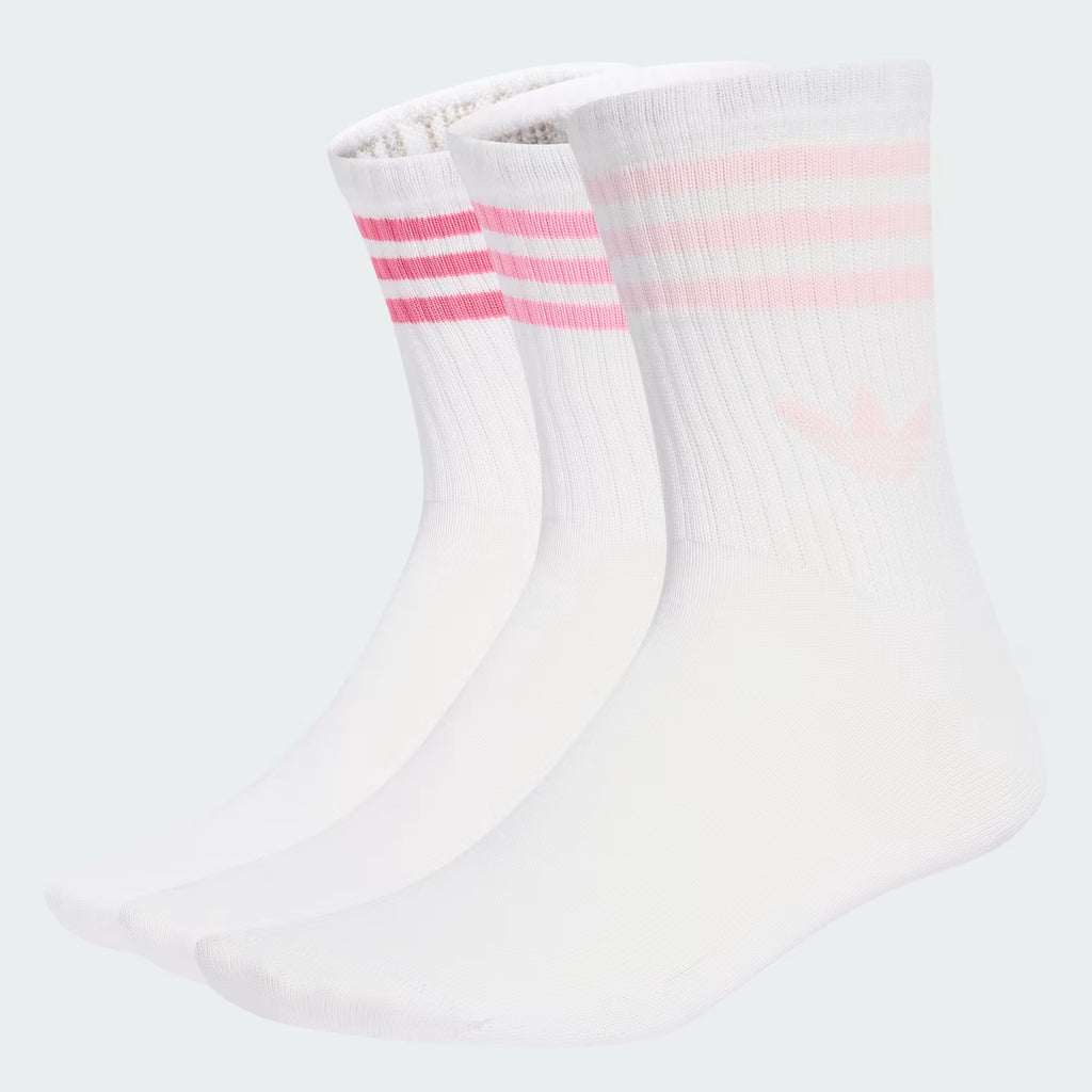 Adidas 3S Crew S 30 White Pink Socks