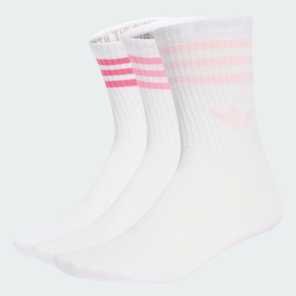 Adidas 3S Crew S 30 White Pink Socks