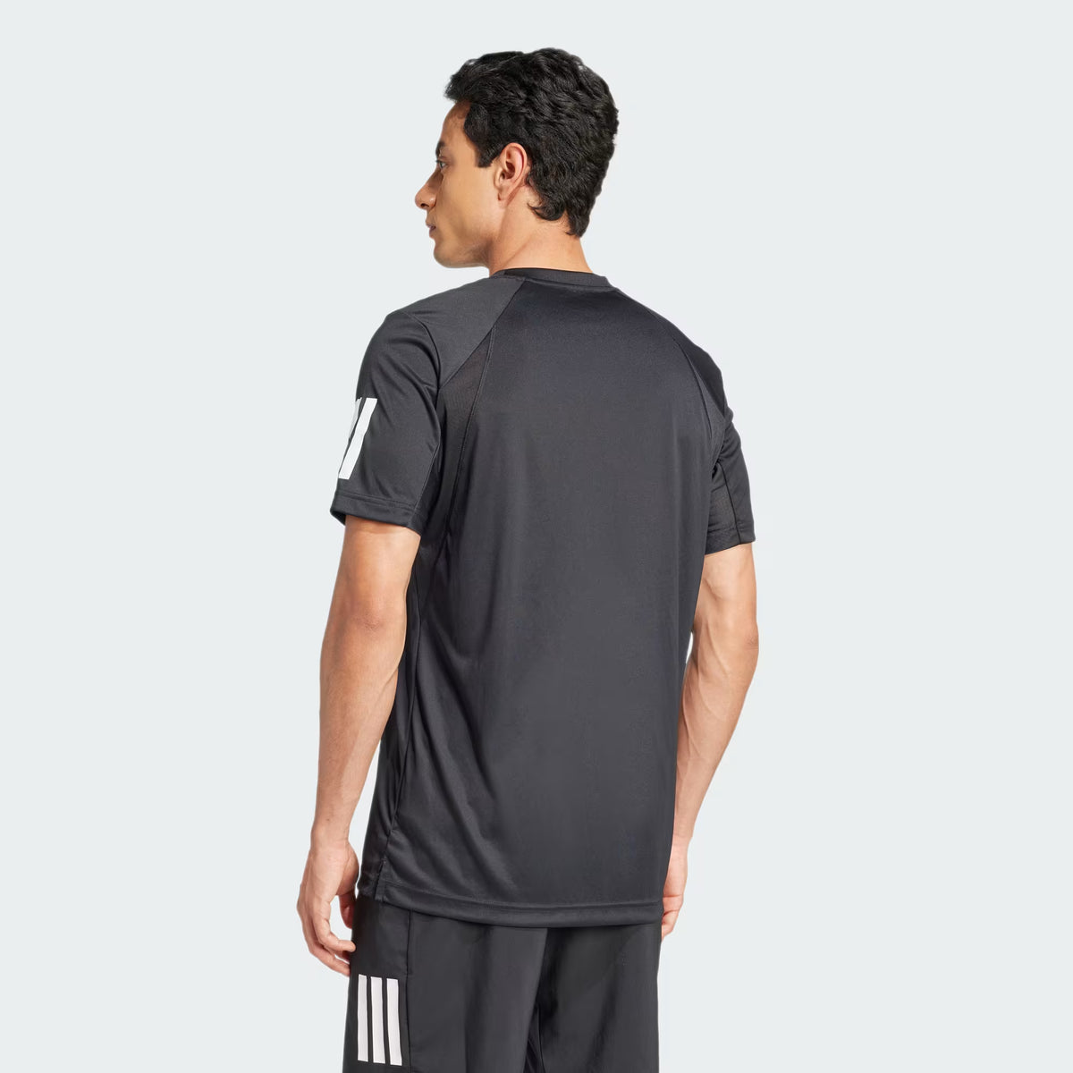ADIDAS CLUB 3STR TEE - BLACK T-SHIRT