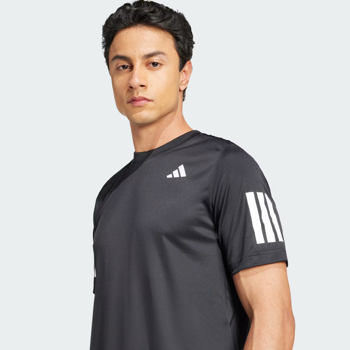ADIDAS CLUB 3STR TEE - BLACK T-SHIRT